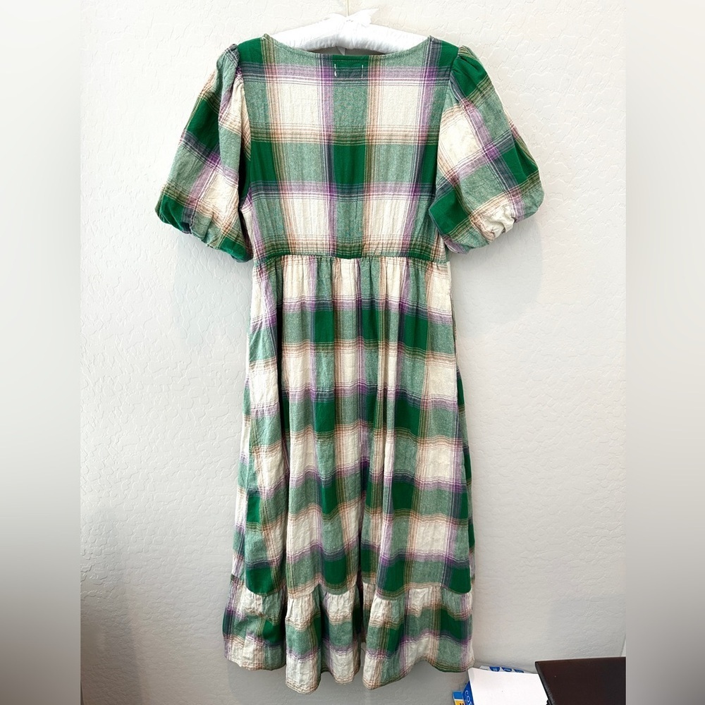 Roolee Multicolor Plaid Midi Dress - Picture 7 of 10